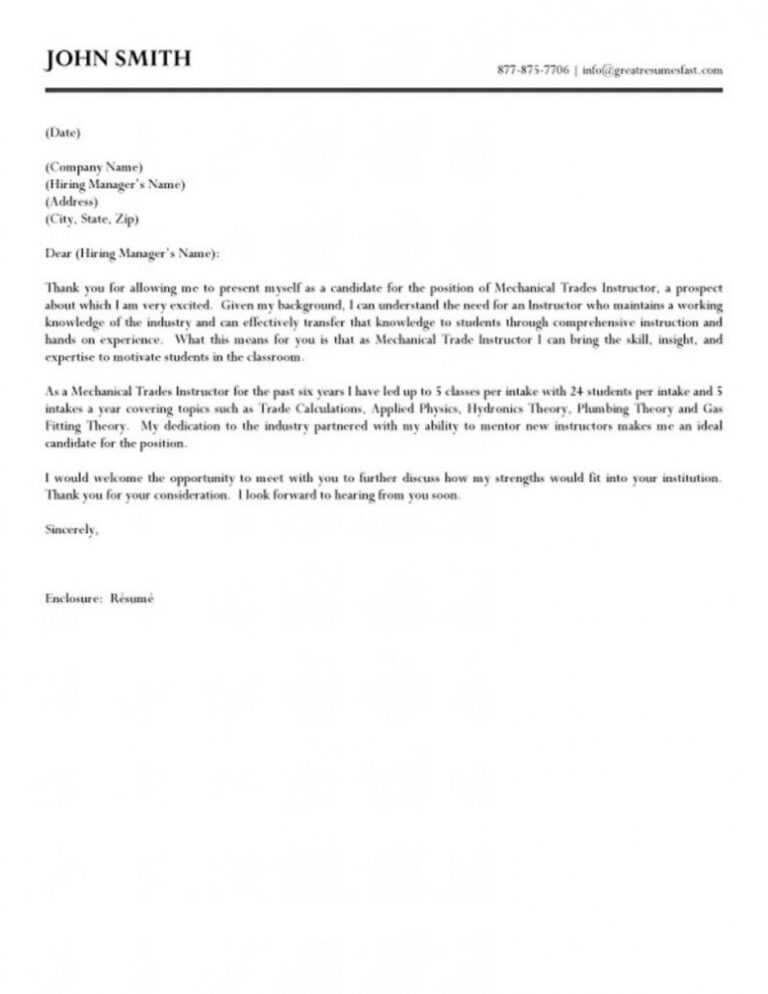 cover letter for millwright apprenticeship