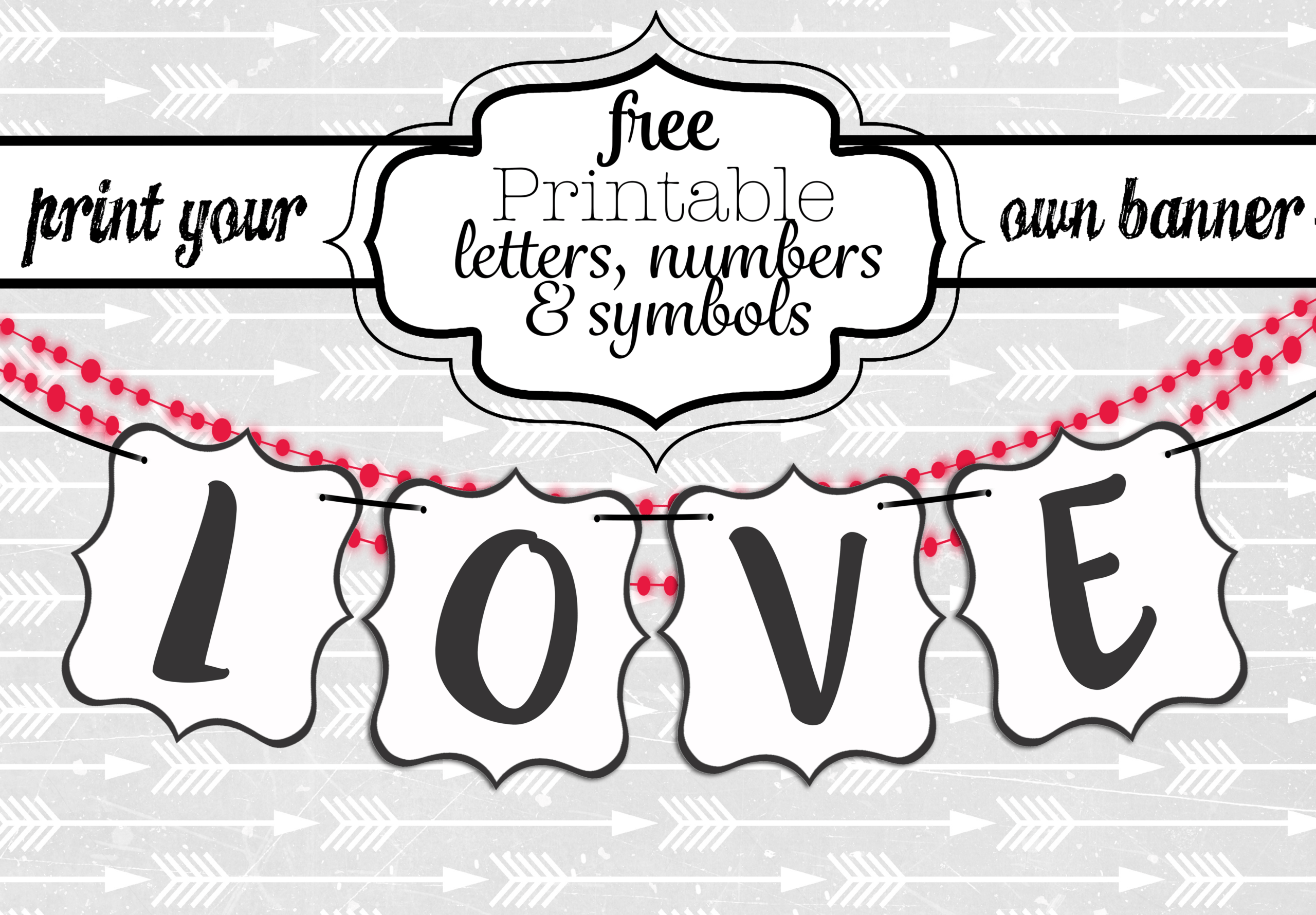 035 Free Printable Black And White Banner Letters Diy Swank Intended For Free Letter Templates For Banners