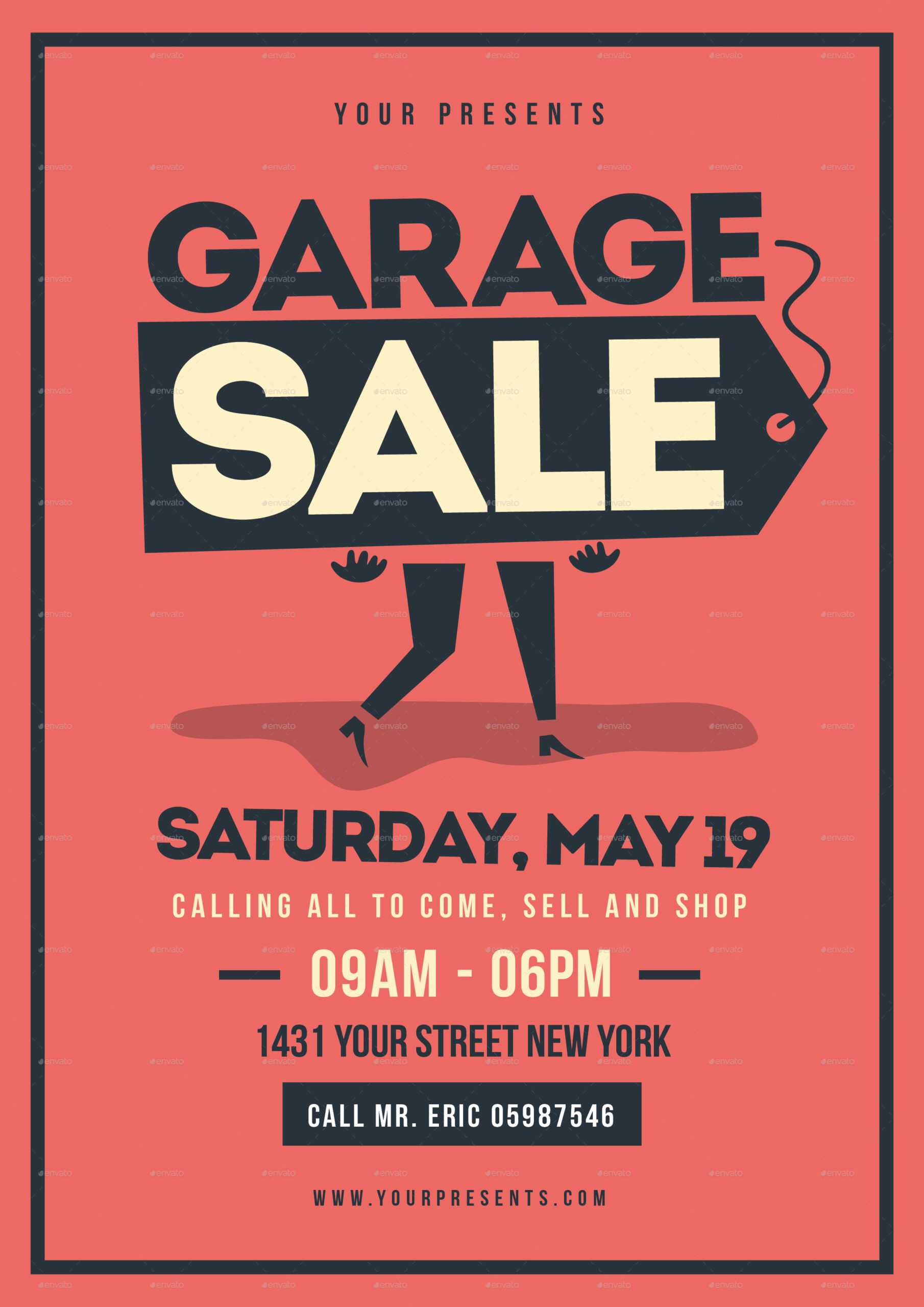 Garage Sale Flyer Template Word Sample Professional Template