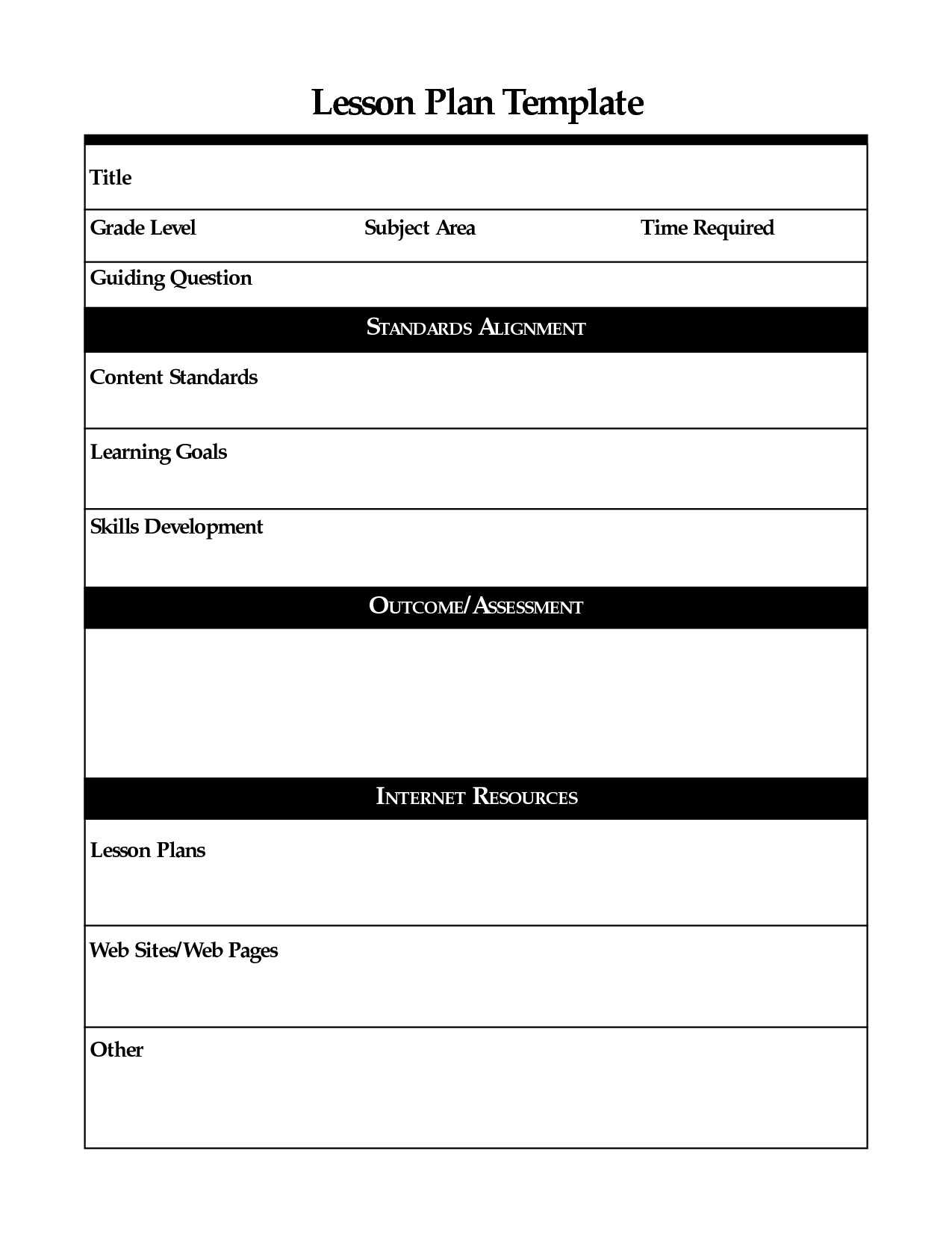 037 Madeline Hunter Lesson Plan Template Free Downloadable For Madeline Hunter Lesson Plan Blank Template