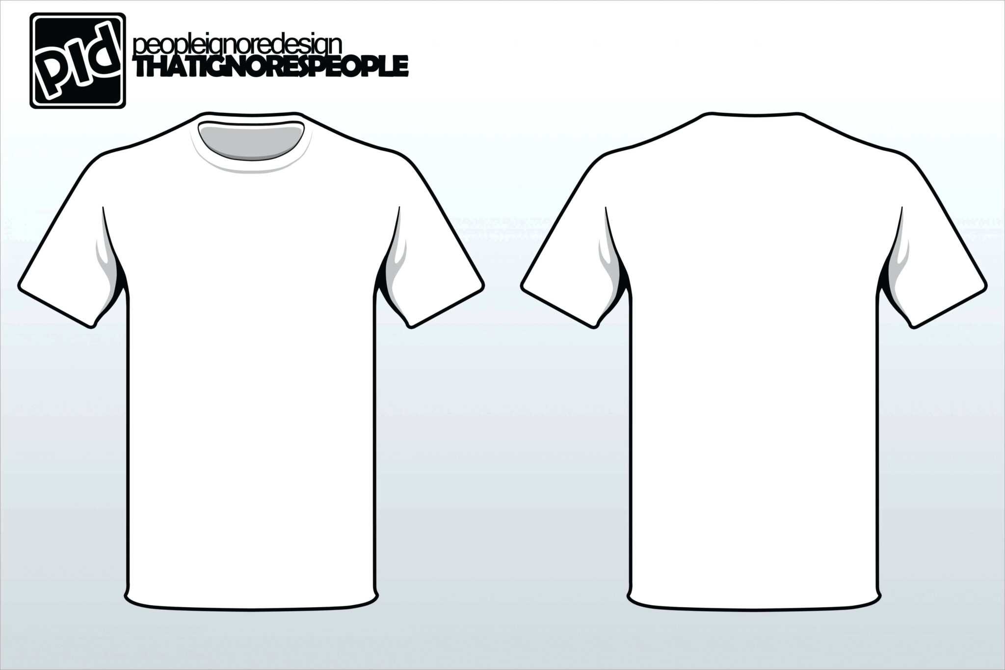 Blank T Shirt Design Template Psd - Sample Professional Template