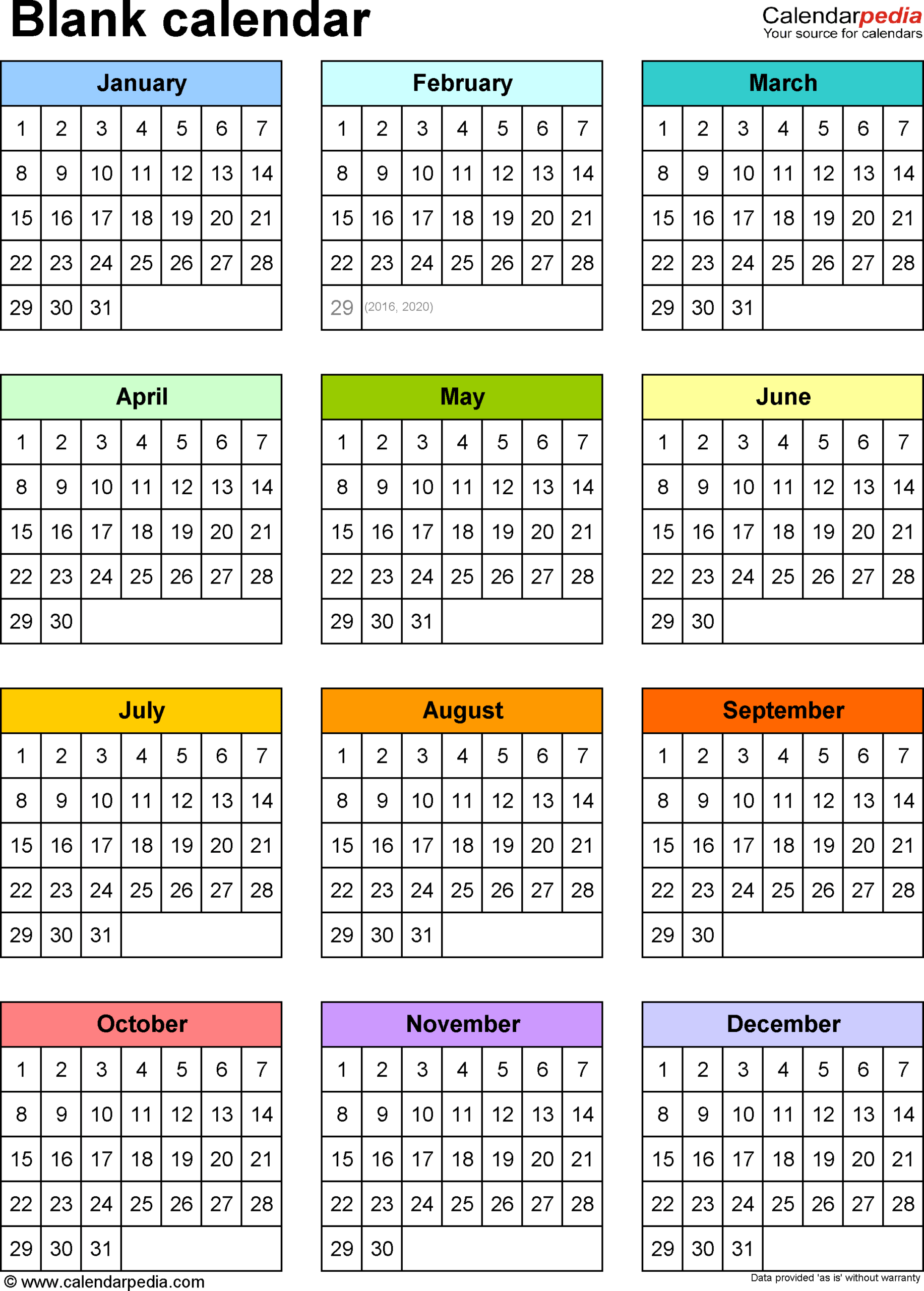 044 Blank Calendar Free Printable Microsoft Word Templates Pertaining To Month At A Glance Blank Calendar Template