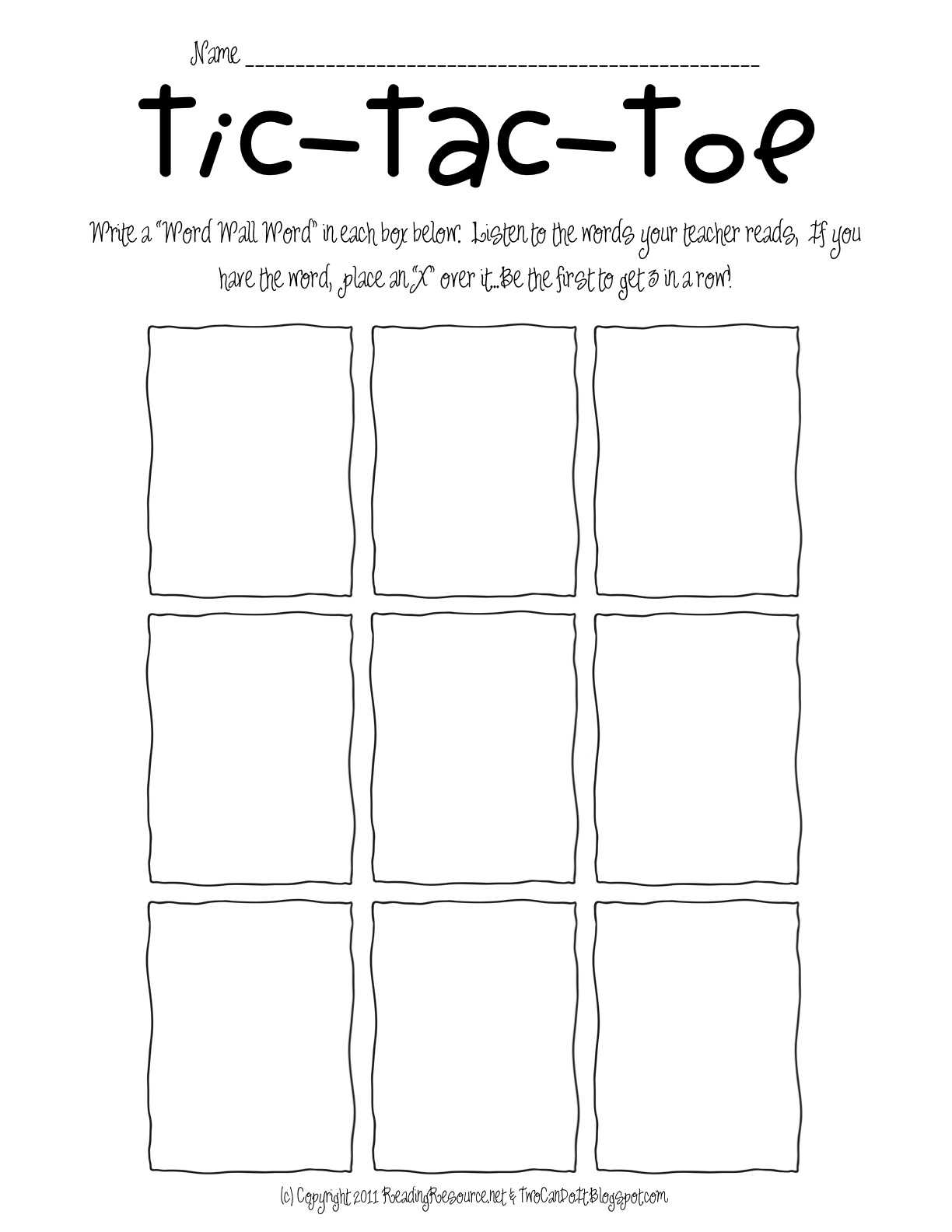 11 Best Photos Of Tic Tac Toe To Print – Free Printable Tic For Tic Tac Toe Template Word