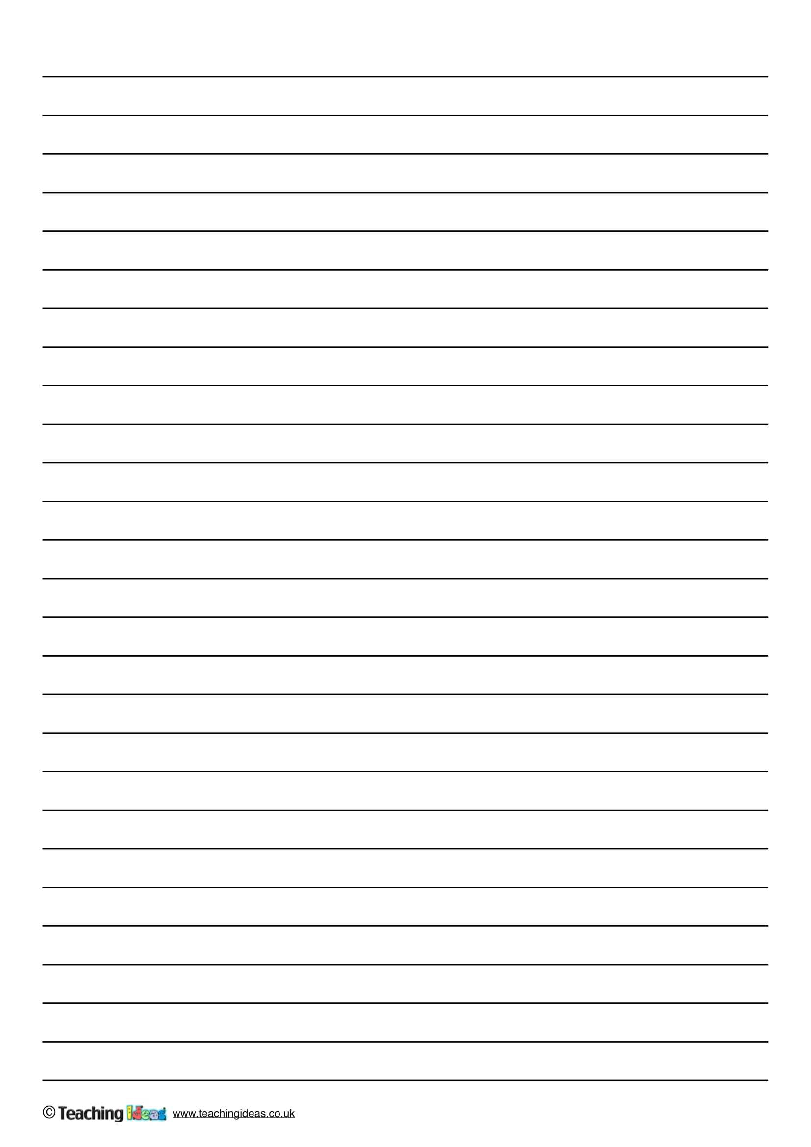 Word Template Lined Paper