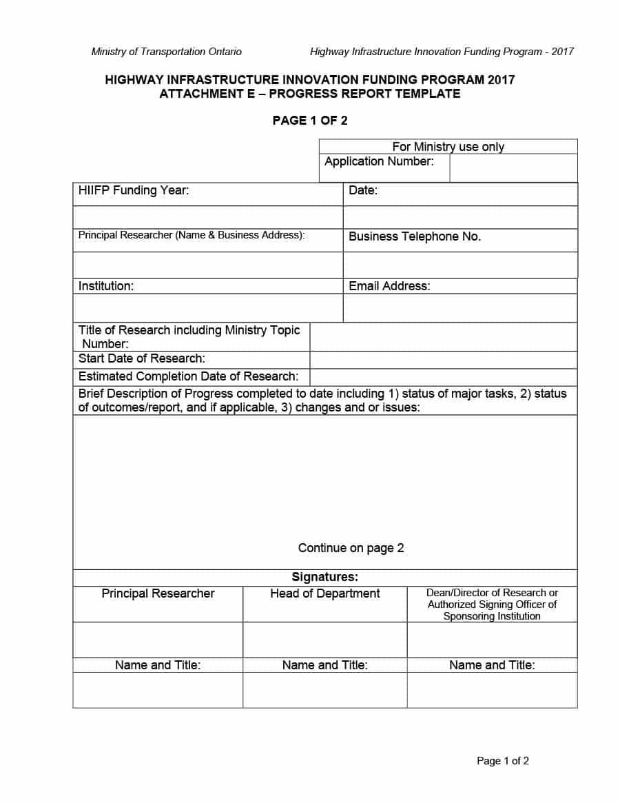 12 Template For Status Report For A Project | Resume Letter For Research Project Progress Report Template