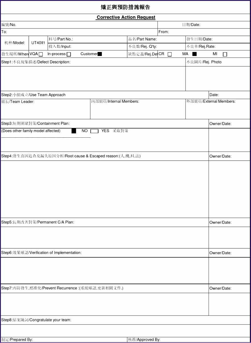 12F834F 8D Report Template | Wiring Resources With Regard To 8D Report Format Template