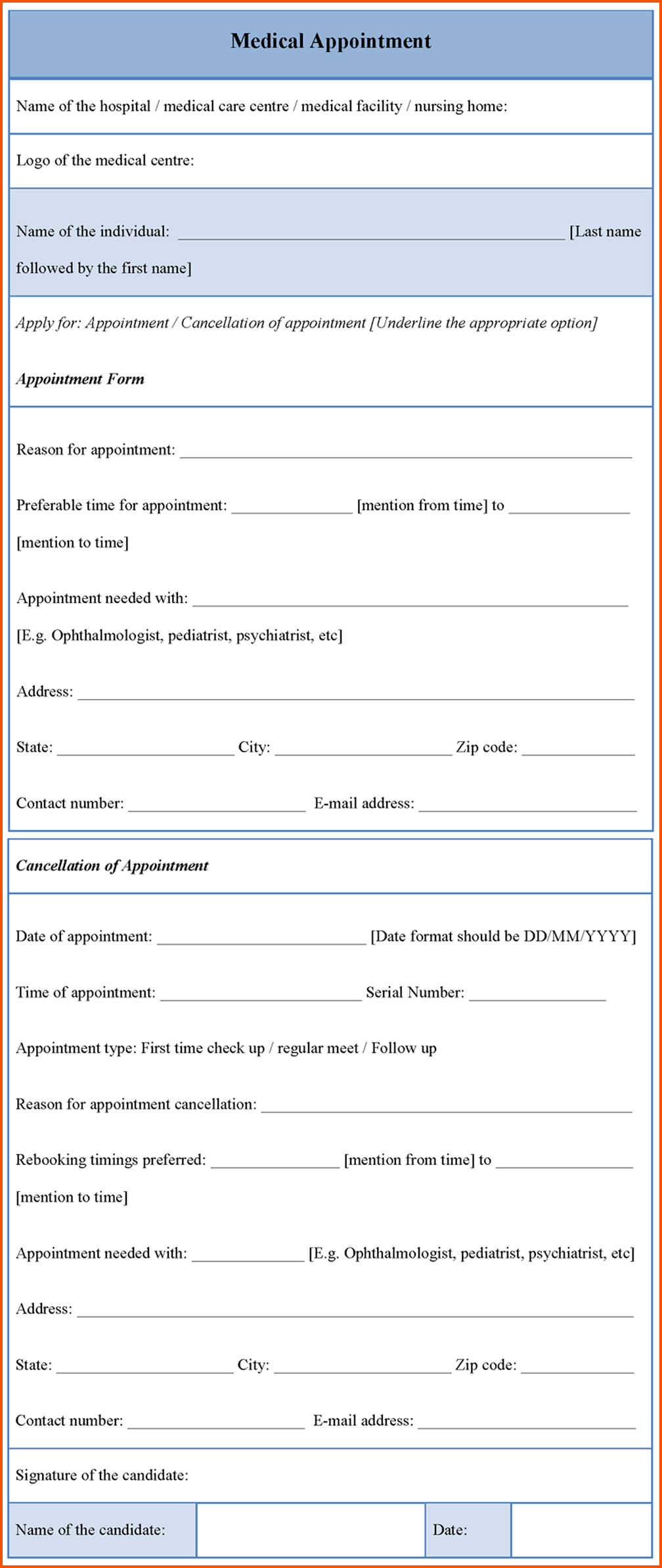 13+ Appointment Cards Template | Survey Template Words Throughout Appointment Card Template Word