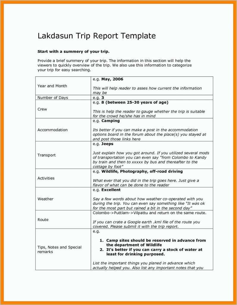 13 + Business Trip Report Examples – Pdf, Word, Apple Pages For Business Trip Report Template