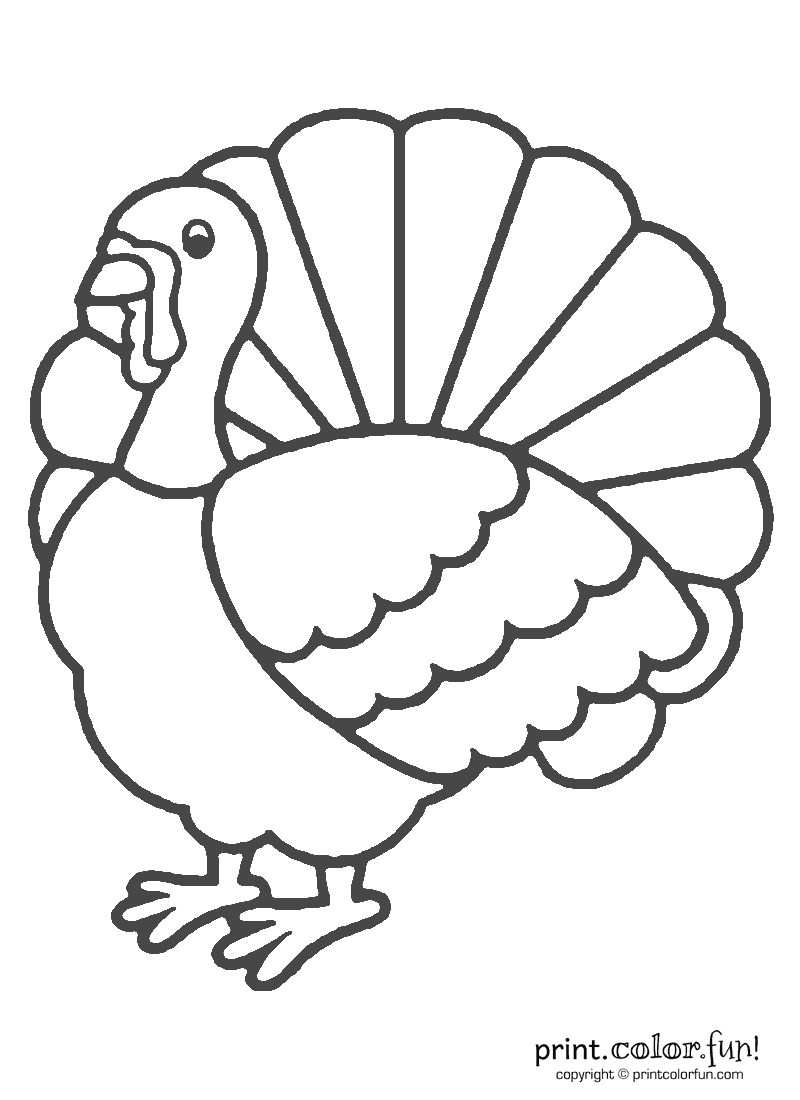 14947 Turkey Free Clipart – 48 Inside Blank Turkey Template