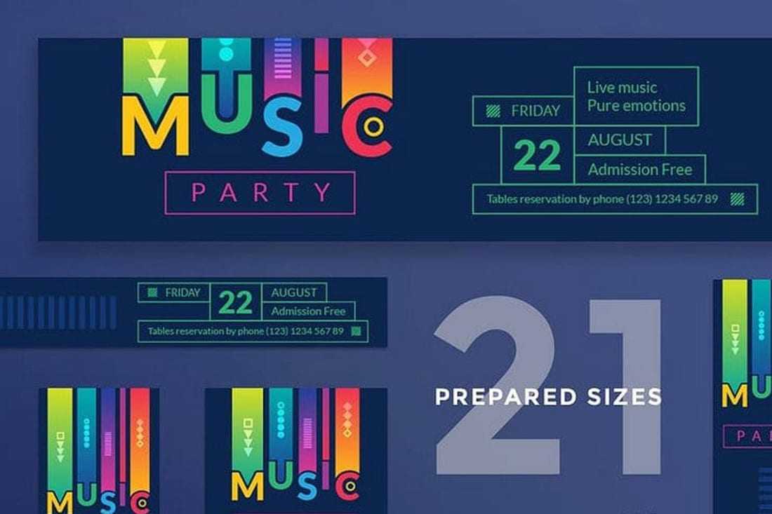 15+ Free Facebook Event Cover Templates For Nightclubs And Regarding Photoshop Facebook Banner Template