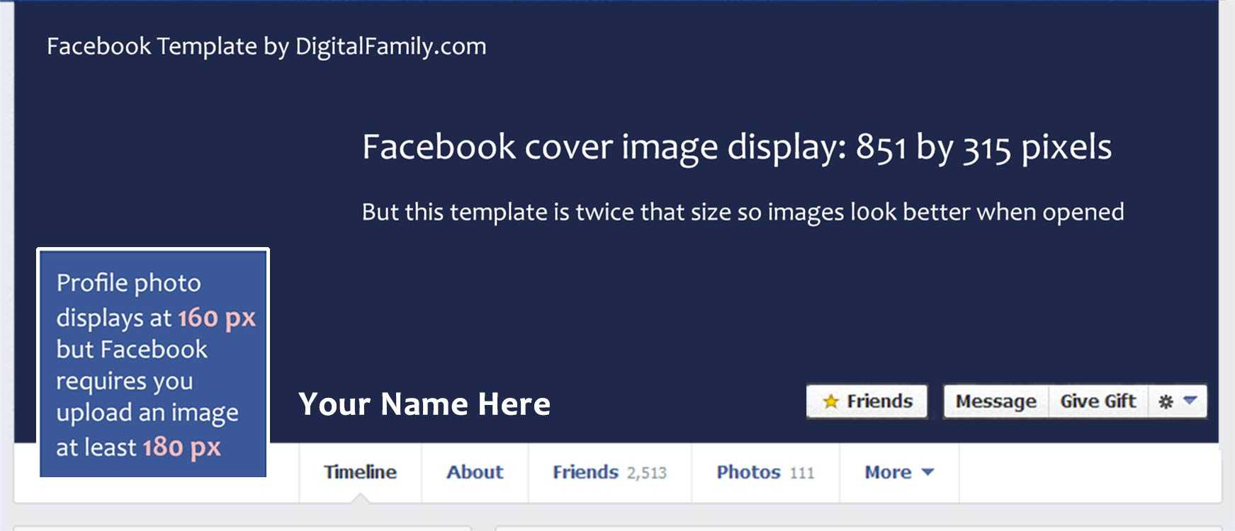18 Facebook Cover Photo Psd Template Images – Facebook Page Regarding Facebook Banner Template Psd