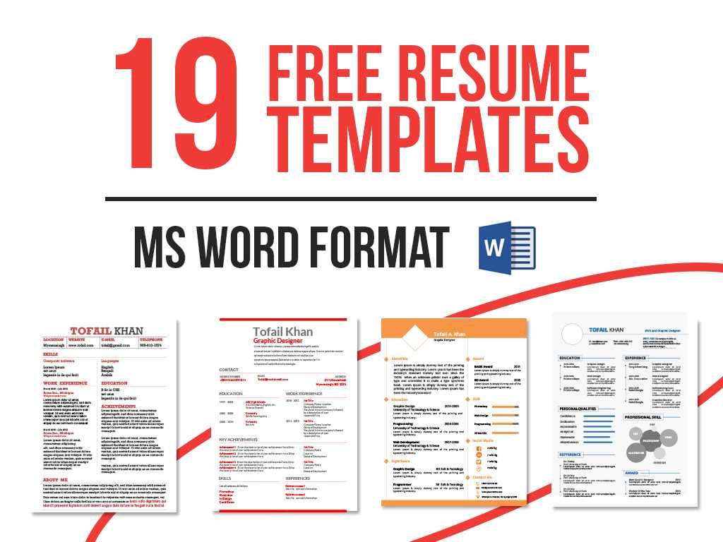19 Free Resume Templates Download Now In Ms Word On Behance With Regard To Microsoft Word Resume Template Free