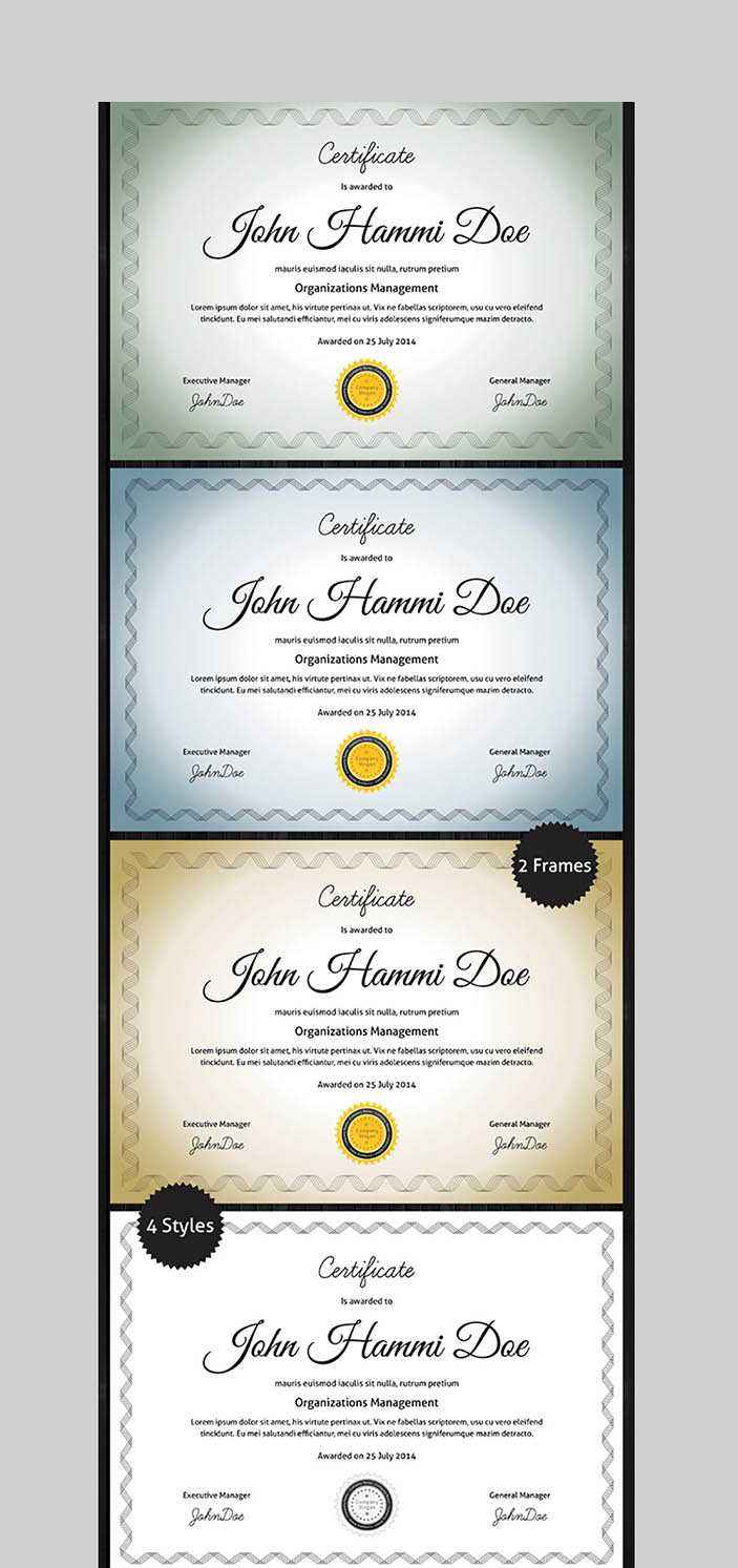 20 Best Word Certificate Template Designs To Award In Professional Certificate Templates For Word