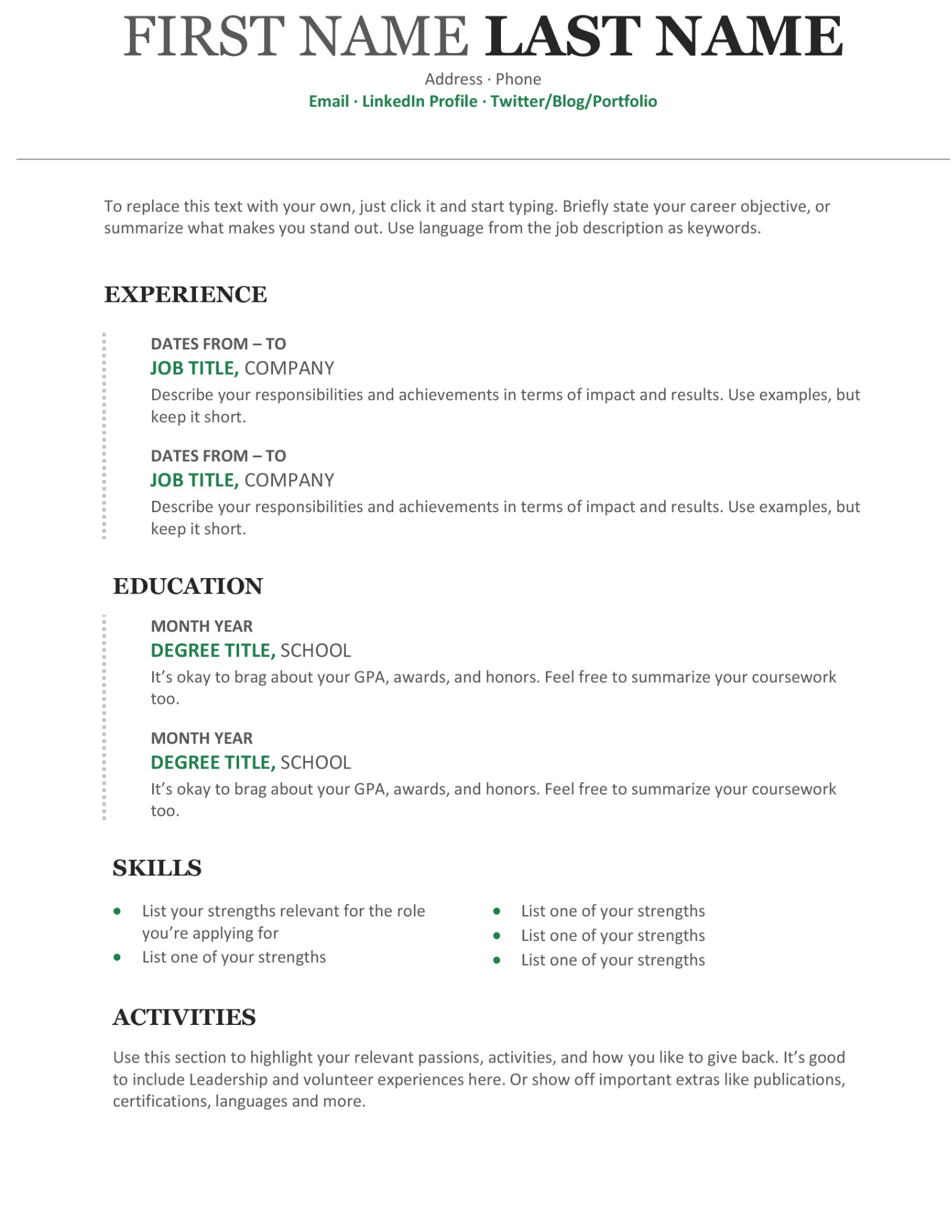 20+ Free And Premium Word Resume Templates [Download] In How To Find A Resume Template On Word