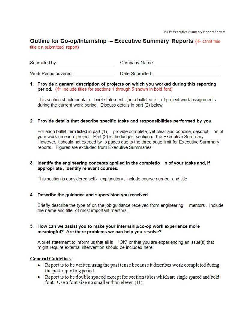 22+ Executive Summary Samples – Pdf, Doc | Examples Within Executive Summary Report Template