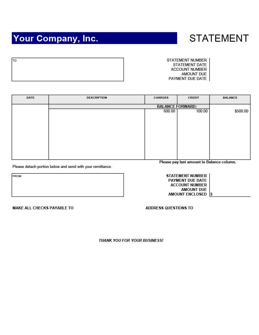 23 Editable Bank Statement Templates [Free] ᐅ Template Lab Inside Blank Bank Statement Template Download