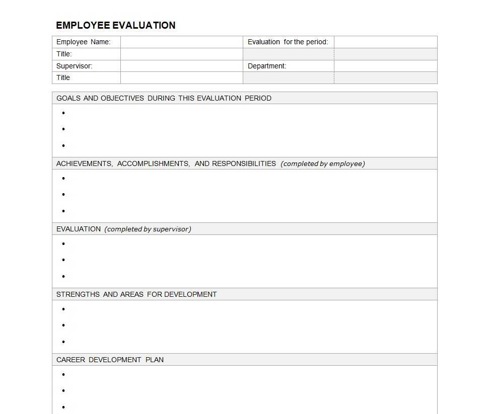 23 Images Of Evaluation Outline Template Blank | Masorler For Blank Evaluation Form Template