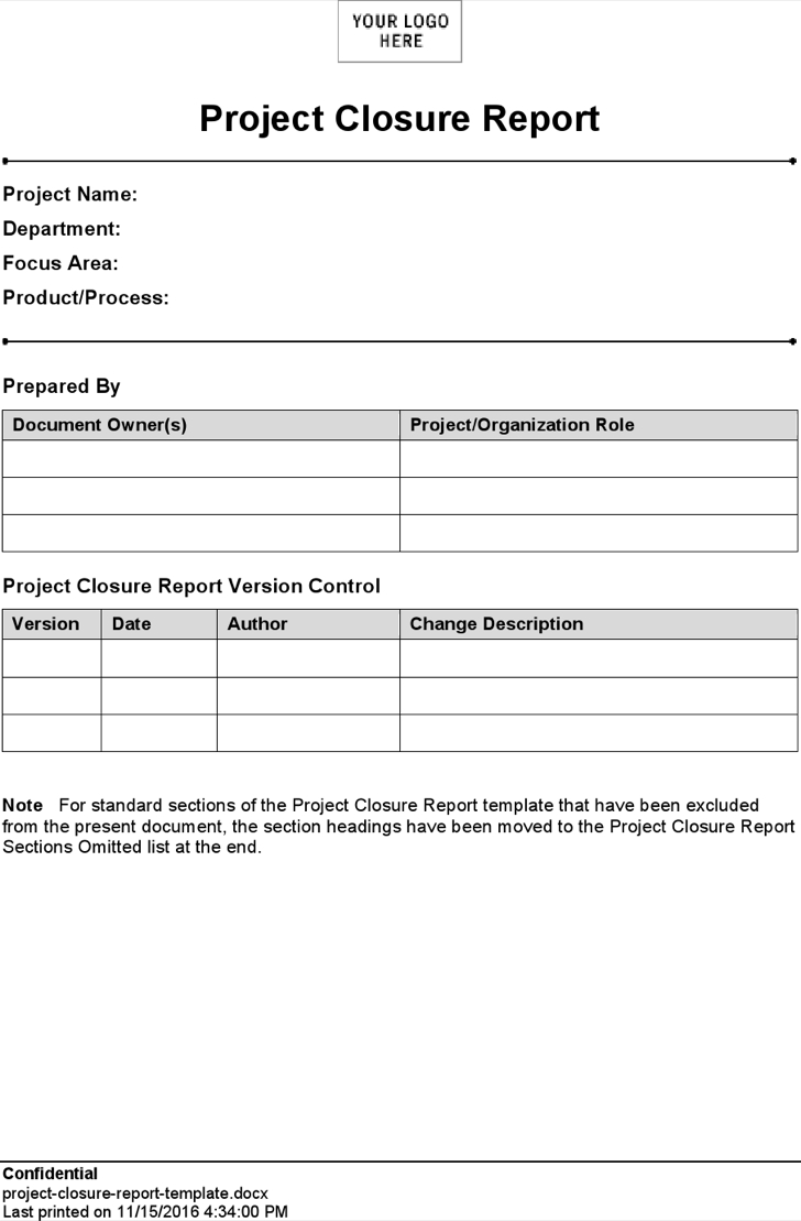 24 Images Of Project Closure Template | Vanscapital With Closure Report Template