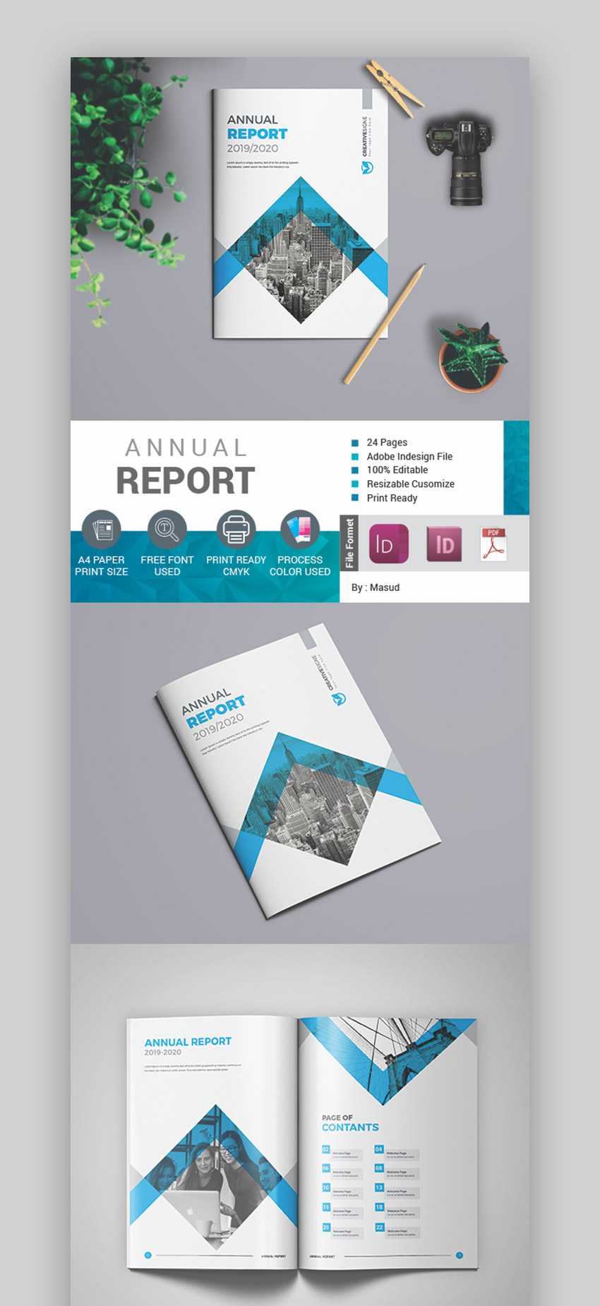 25+ Best Annual Report Templates – With Creative Indesign In Annual Report Template Word