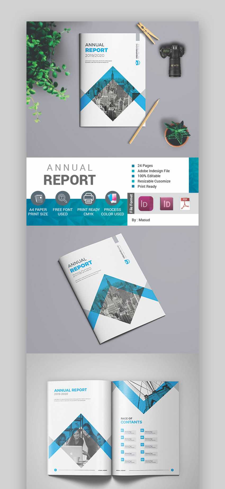 25+ Best Annual Report Templates - With Creative Indesign Regarding Free Annual Report Template Indesign