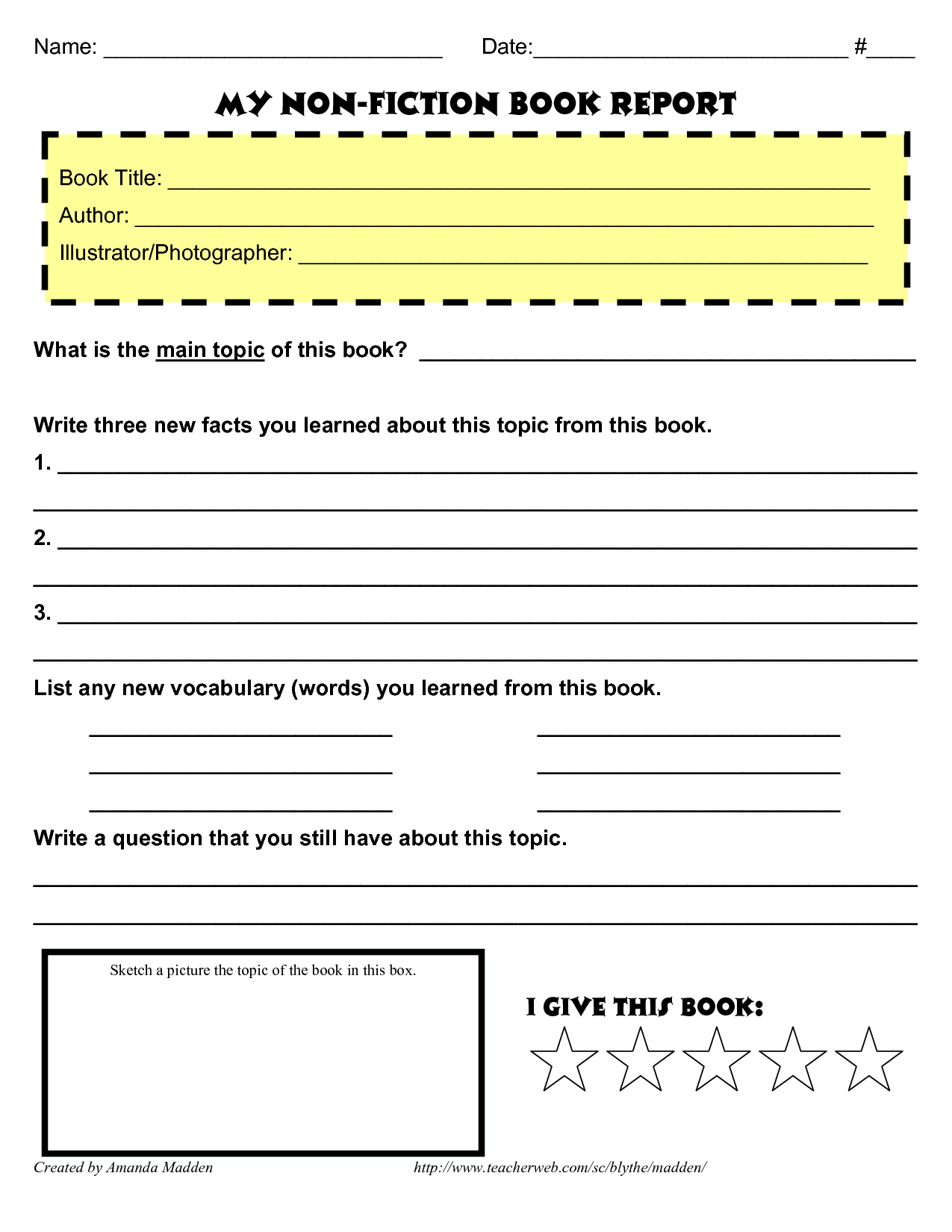 28+ [ Historical Fiction Book Report Form ] | Book Report Inside Middle School Book Report Template