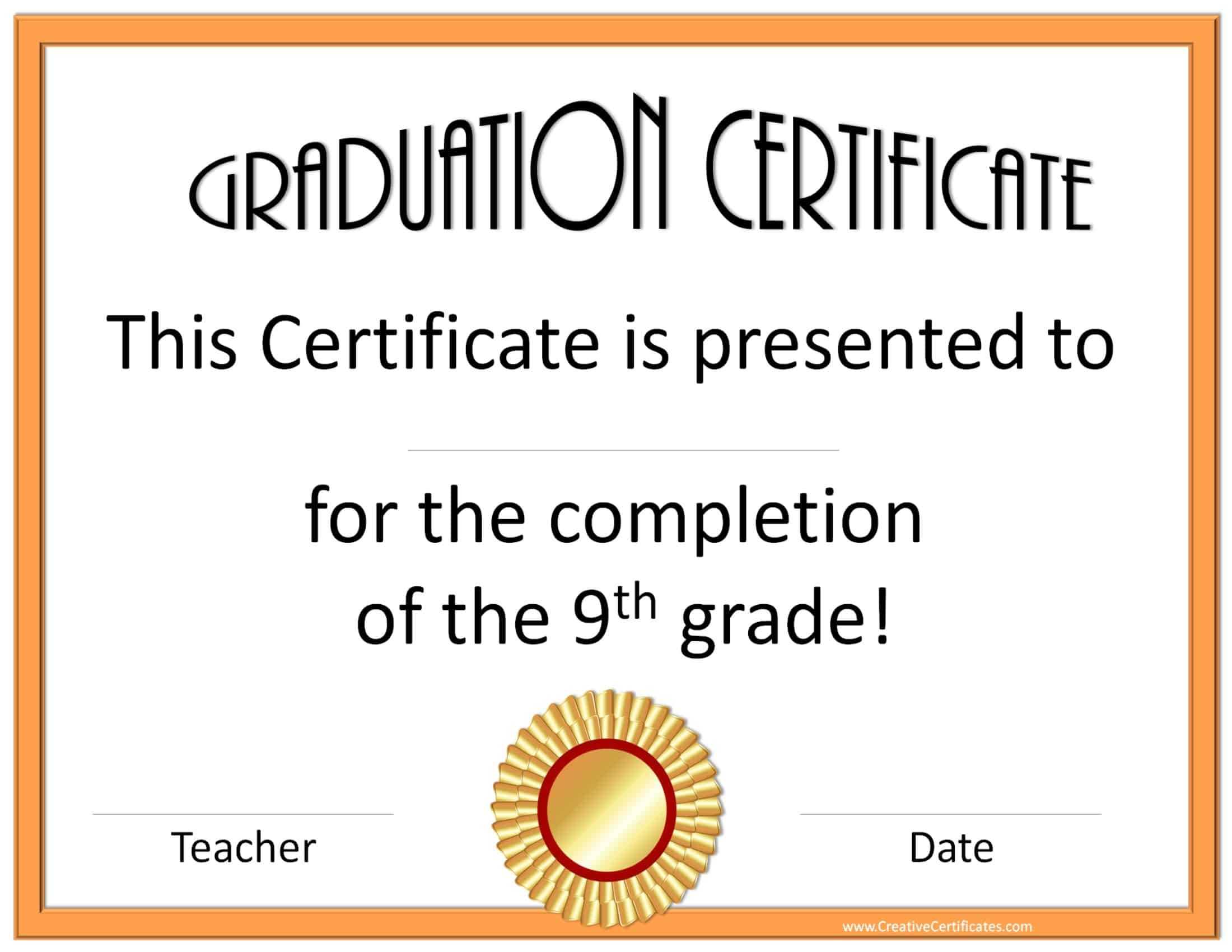 28+ [ Templates For Graduation Certificates ] | Gallery For Within Graduation Certificate Template Word
