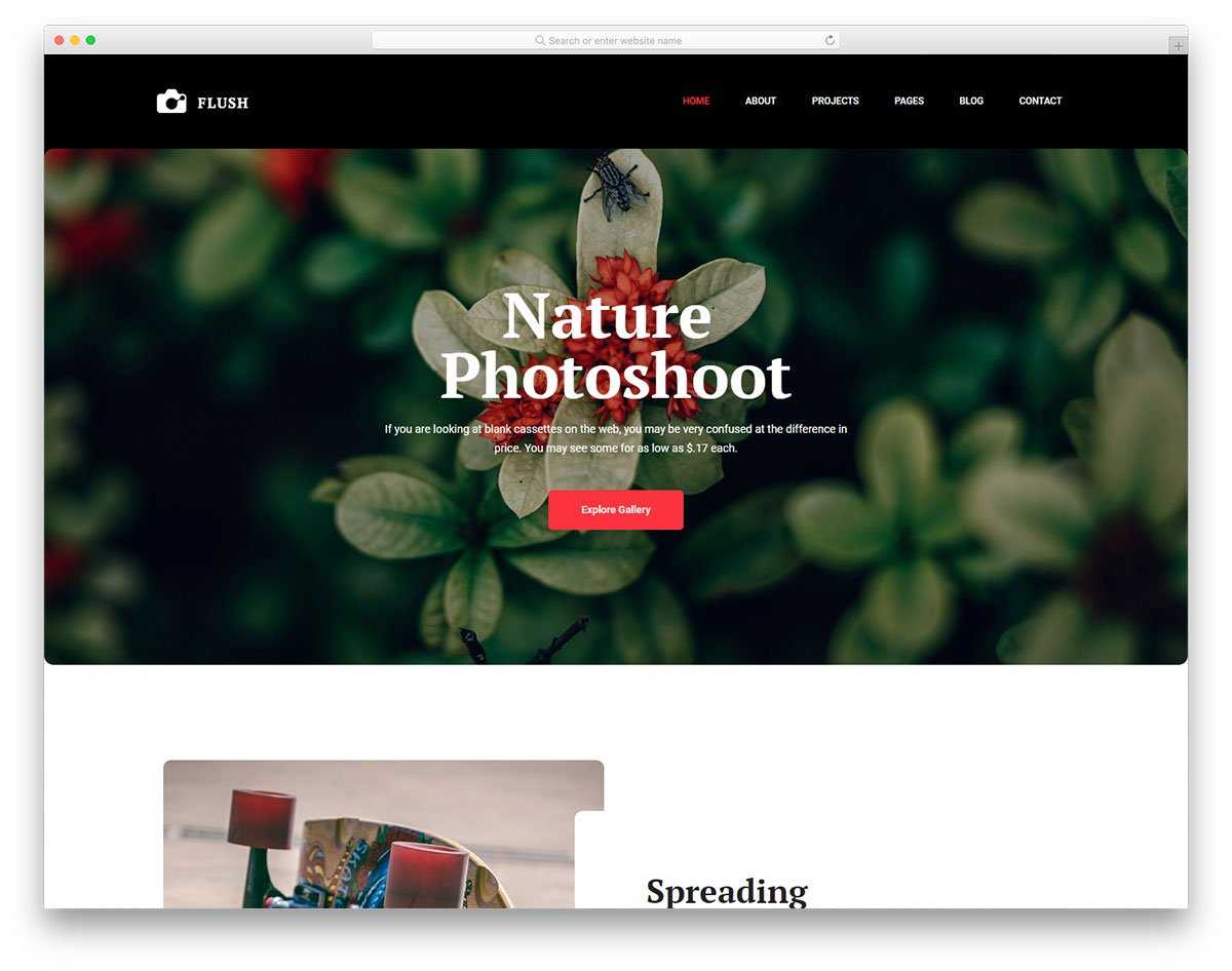 29 Best Stunning Free Photography Website Templates 2019 Within Blank Html Templates Free Download