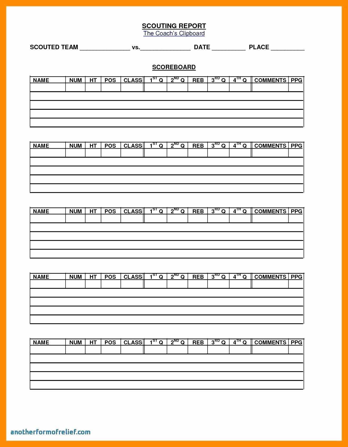 2E6D Basketball Scouting Report Template Sheets In Basketball Scouting Report Template