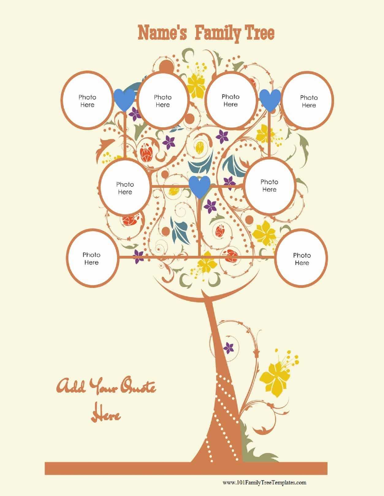 3 Generation Family Tree Generator | All Templates Are Free With Regard To 3 Generation Family Tree Template Word