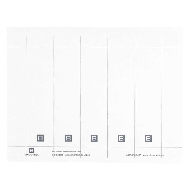 Spine Template For 3 Inch Binder