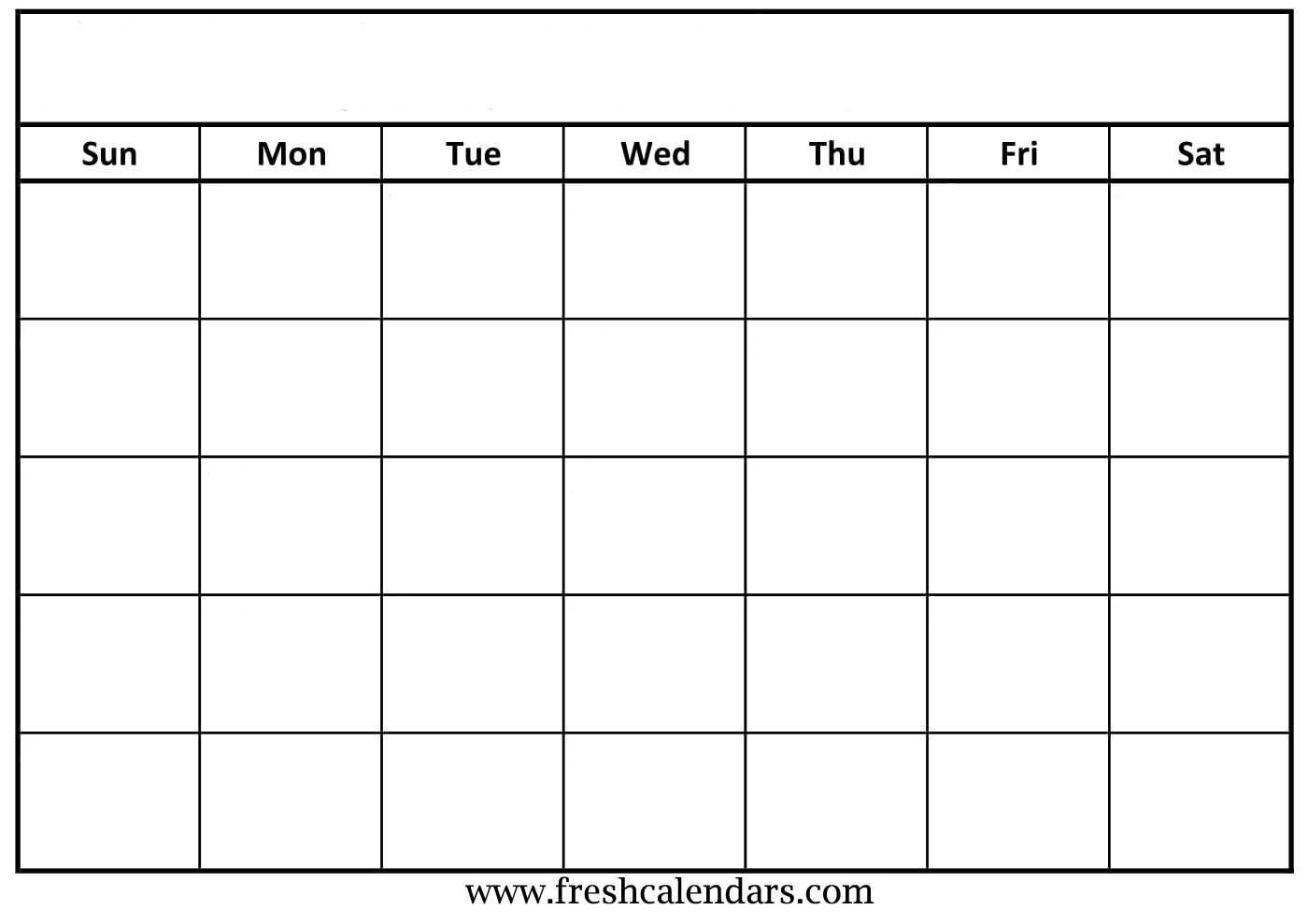 30 Blank Calendar Template 2019 | Andaluzseattle Template For Full Page Blank Calendar Template