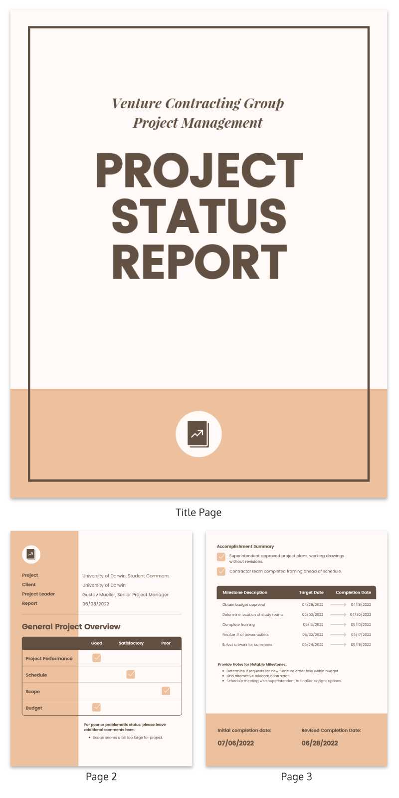 30+ Business Report Templates Every Business Needs – Venngage Throughout Research Project Progress Report Template