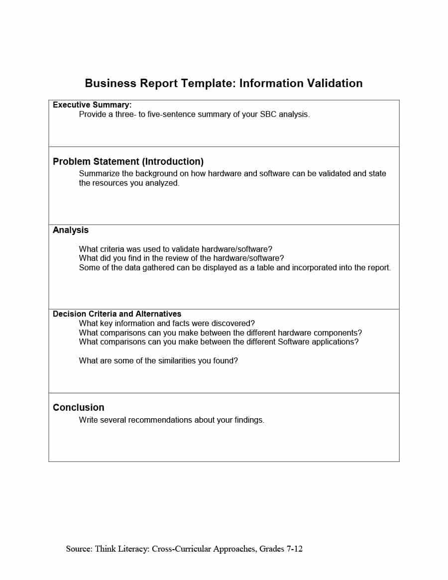 30+ Business Report Templates & Format Examples ᐅ Template Lab Inside Template For Information Report