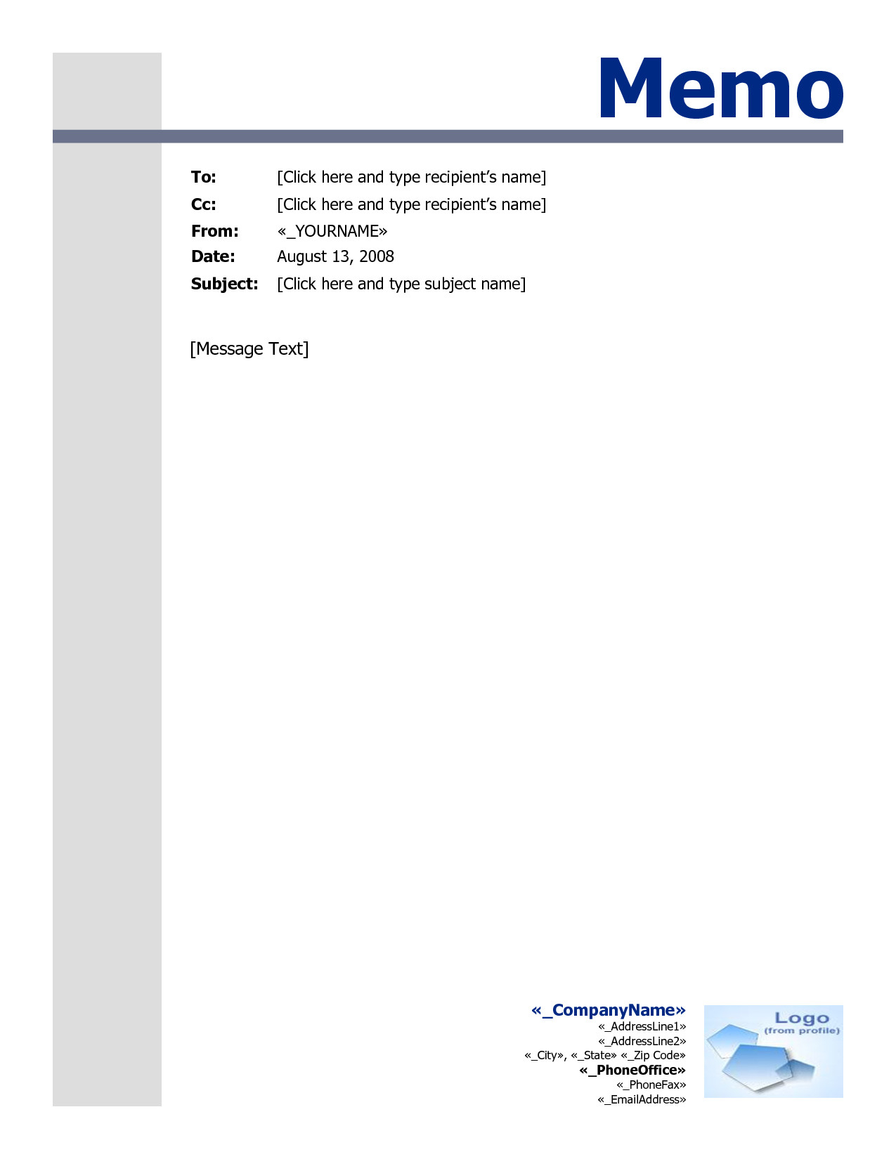 30 Ms Word Memo Template | Andaluzseattle Template Example Pertaining To Memo Template Word 2010