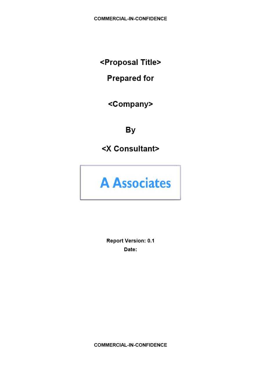 39 Best Consulting Proposal Templates [Free] ᐅ Template Lab With Consultant Report Template