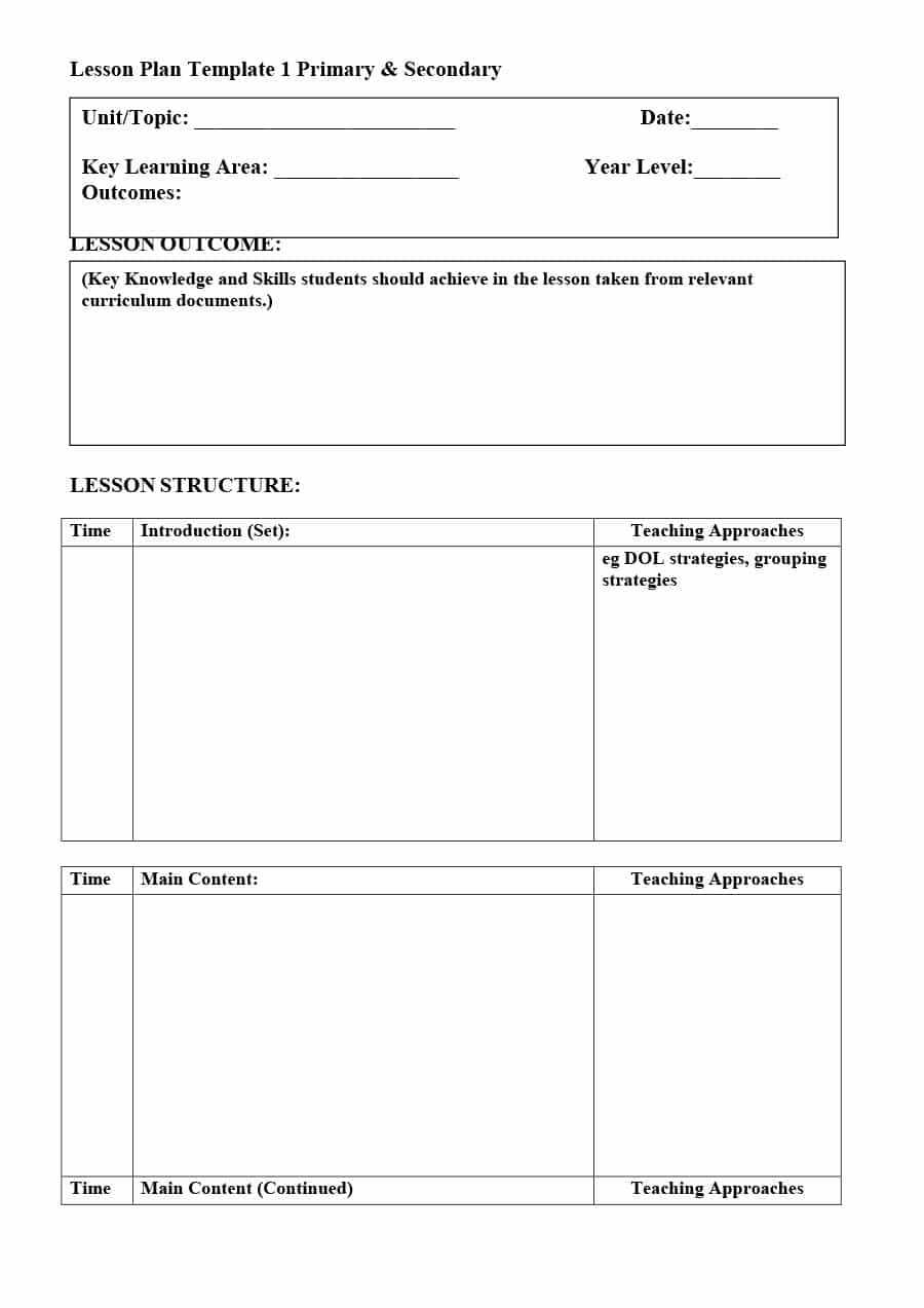 39 Best Unit Plan Templates [Word, Pdf] ᐅ Template Lab For Blank Unit Lesson Plan Template