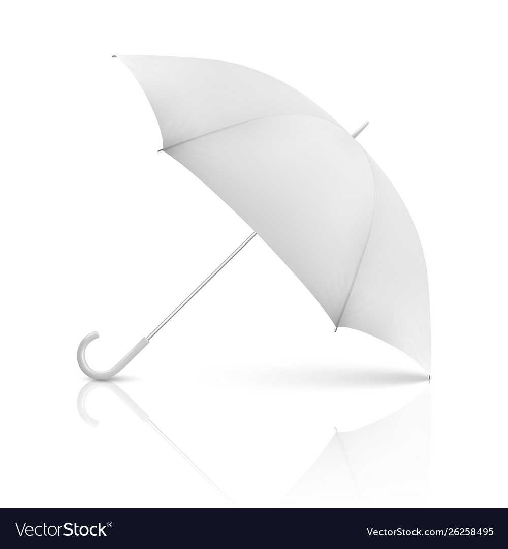 3D Realistic Render White Blank Umbrella Regarding Blank Umbrella Template