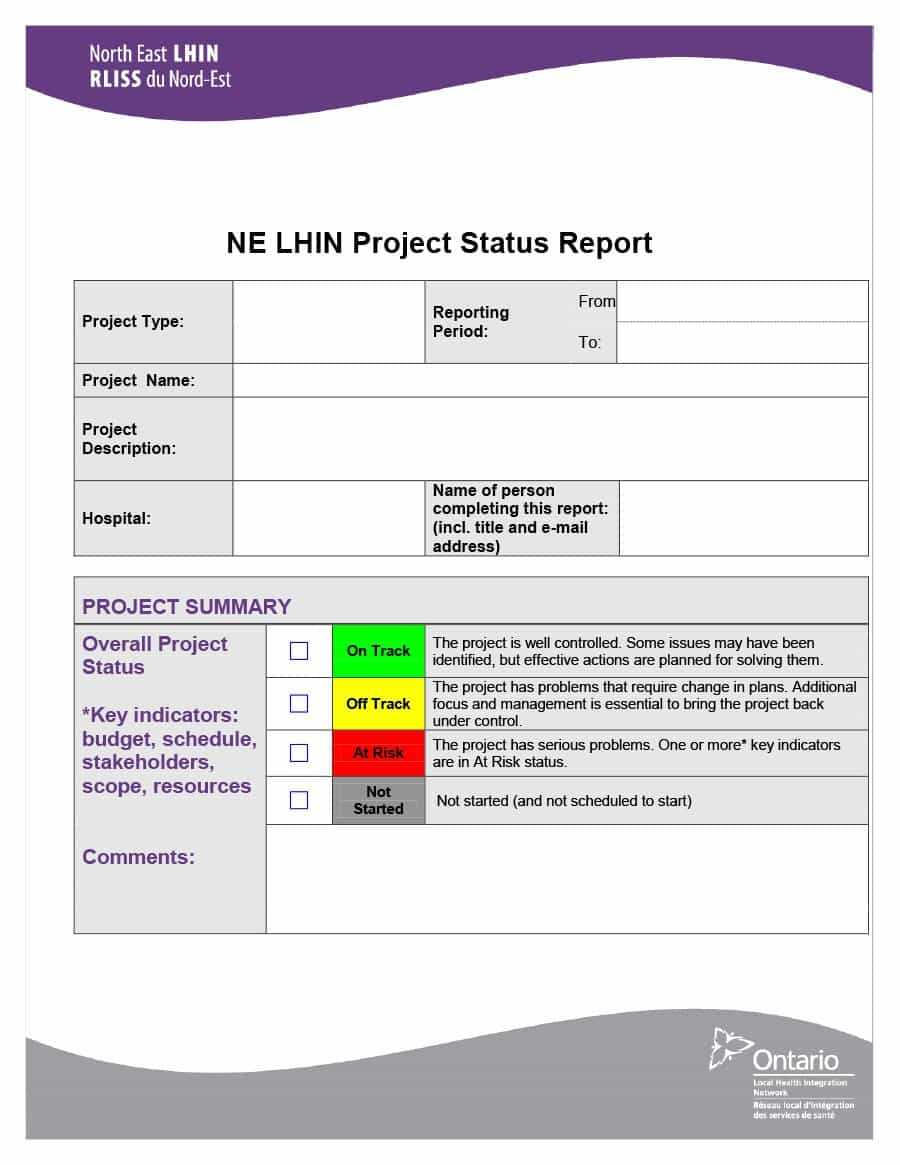 40+ Project Status Report Templates [Word, Excel, Ppt] ᐅ Regarding Project Status Report Email Template