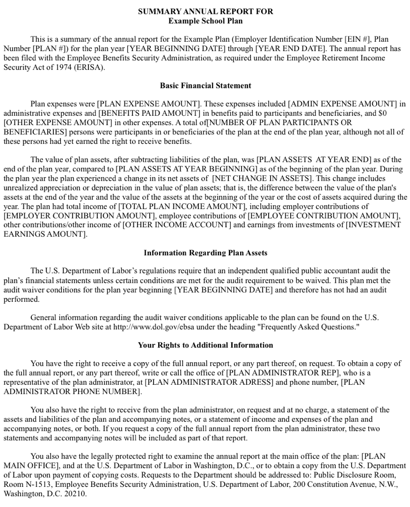 401K Summary Annual Report: Everything You Need To Know Pertaining To Summary Annual Report Template