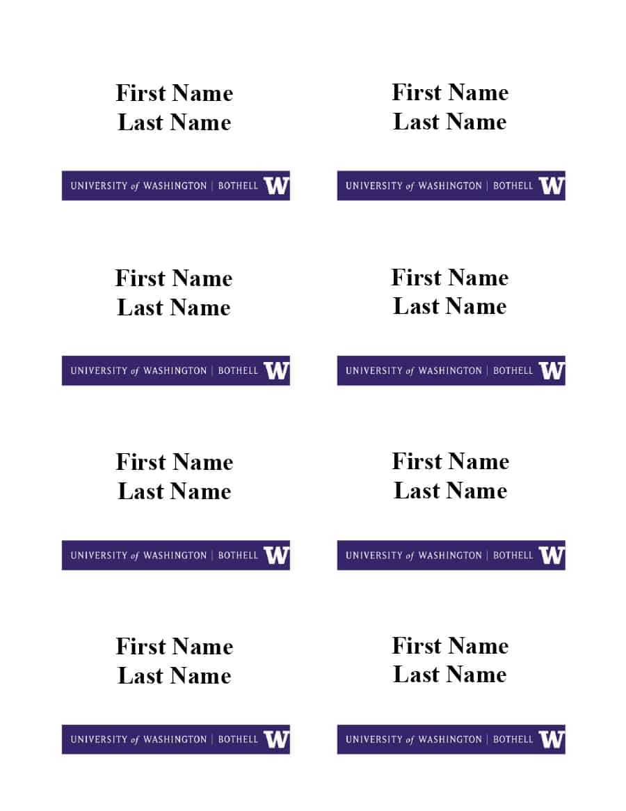 47 Free Name Tag + Badge Templates ᐅ Template Lab Regarding Visitor Badge Template Word
