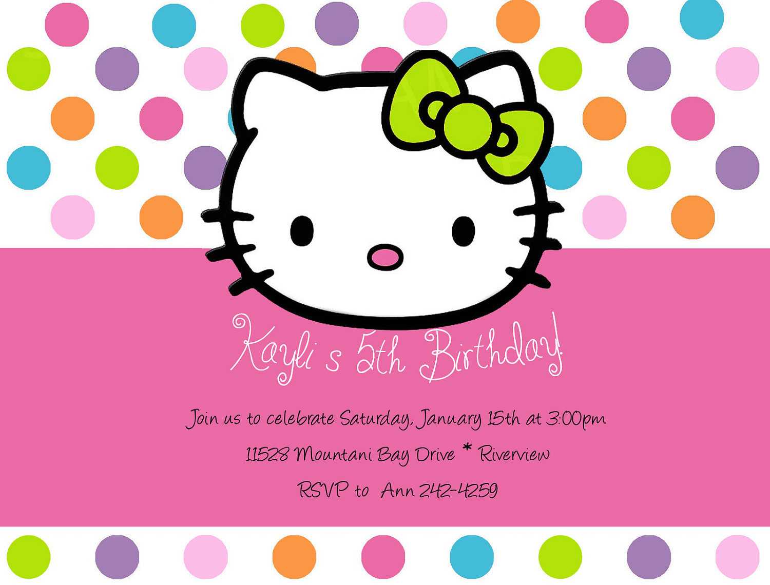 4744 Hello Kitty Free Clipart – 7 Throughout Hello Kitty Banner Template