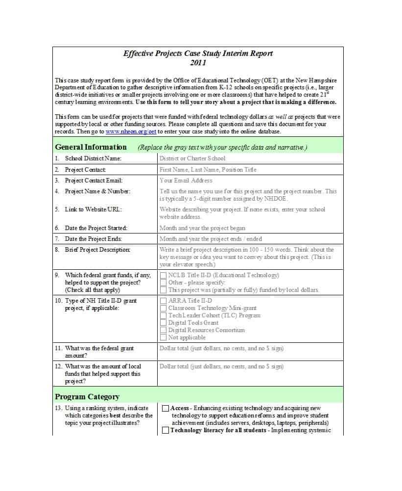 49 Free Case Study Templates ( + Case Study Format Examples + ) Pertaining To Case Report Form Template