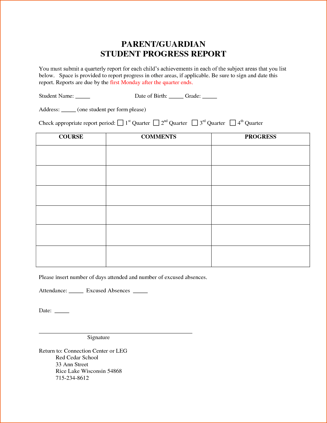 5+ Student Progress Report Template – Bookletemplate Within Student Progress Report Template