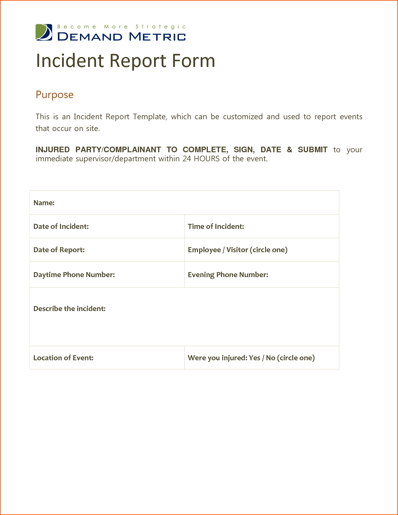 7+ Microsoft Word Report Templates – Bookletemplate Inside Incident Report Template Microsoft