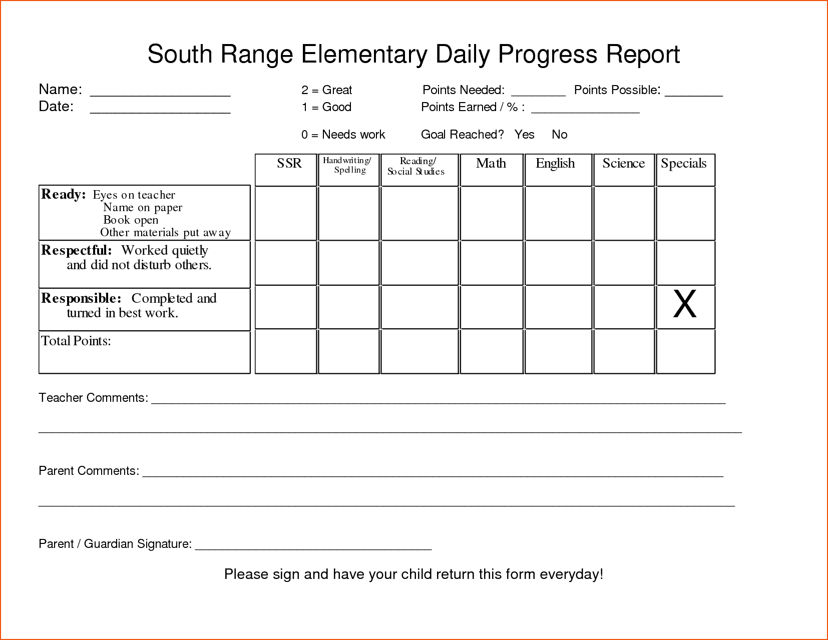 7+ Progress Report Template – Bookletemplate With Regard To Student Progress Report Template