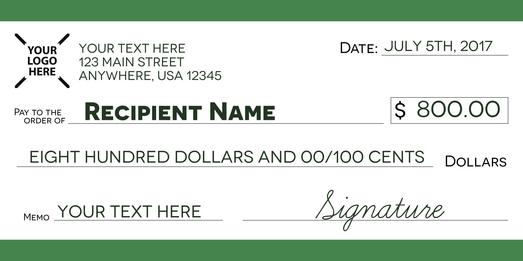 A Large Blank Cheque Template Presentation Checks Free 7 For Large Blank Cheque Template