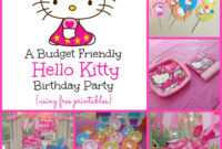 A Super Sweet Hello Kitty Birthday Party Using Free Printables with regard to Hello Kitty Birthday Banner Template Free