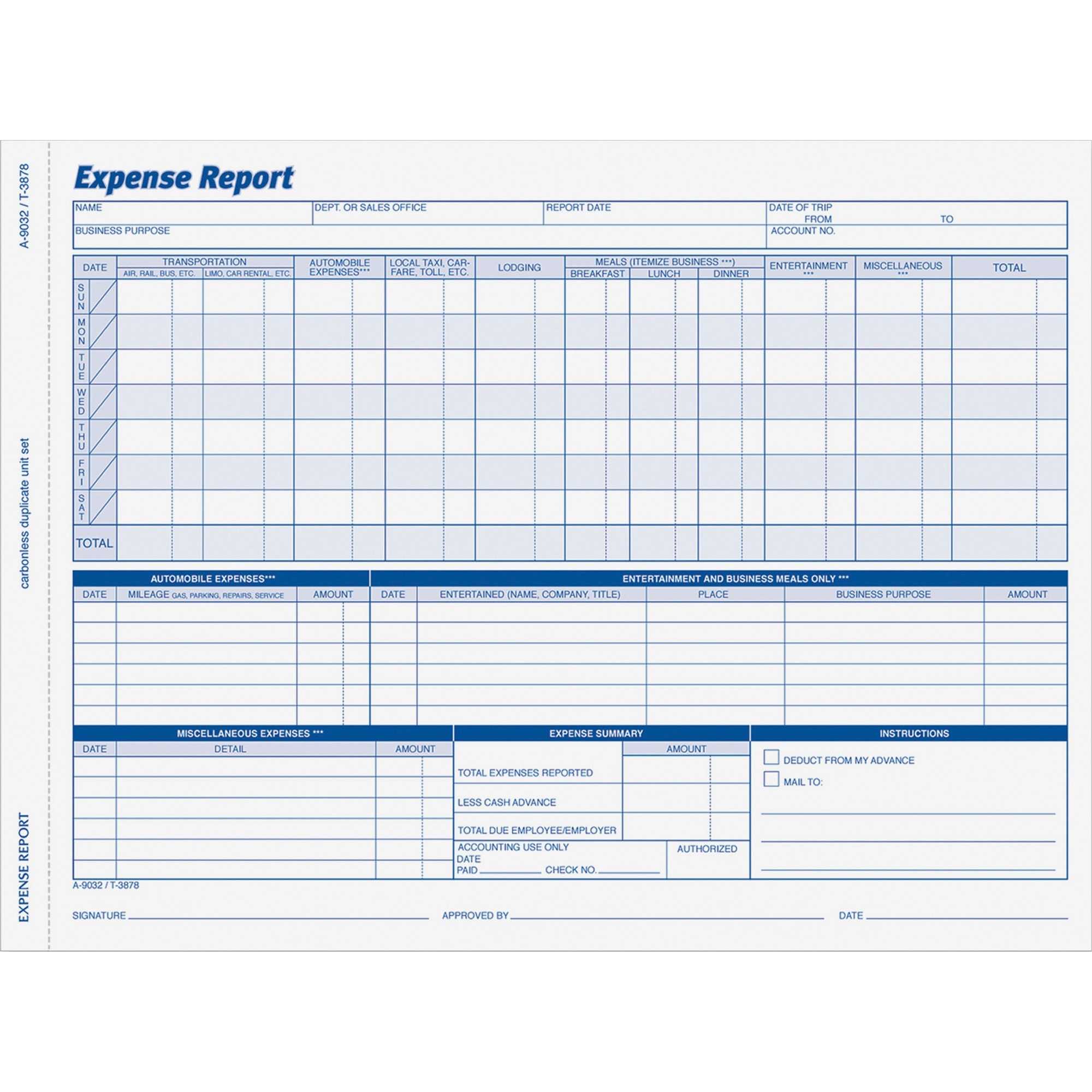 Abf9032Abf Pertaining To Gas Mileage Expense Report Template