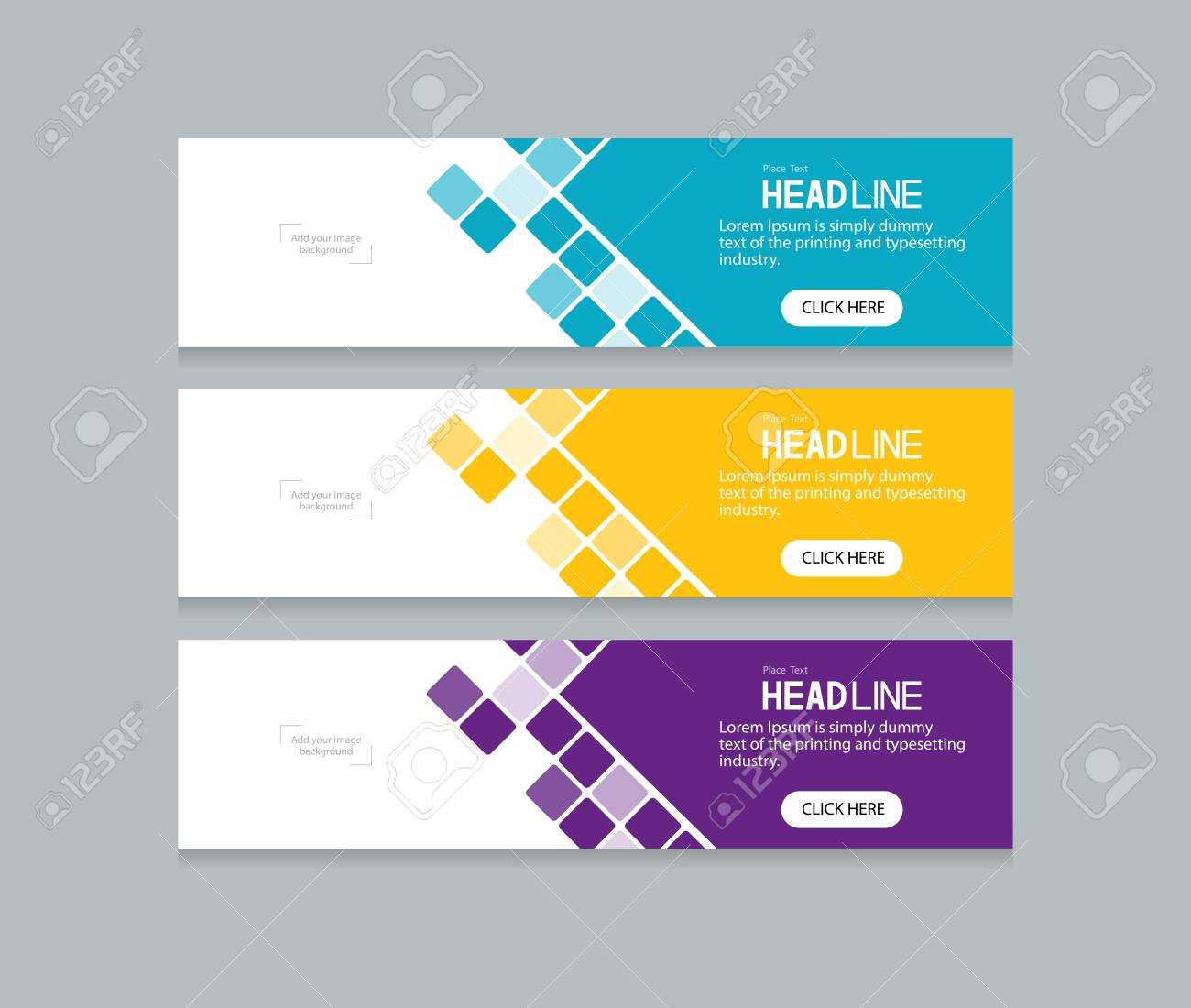 Abstract Web Banner Design Template In Website Banner Design Templates