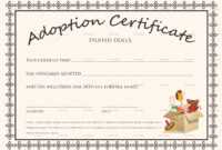 Adoption Certificates - Horizonconsulting.co with regard to Blank Adoption Certificate Template